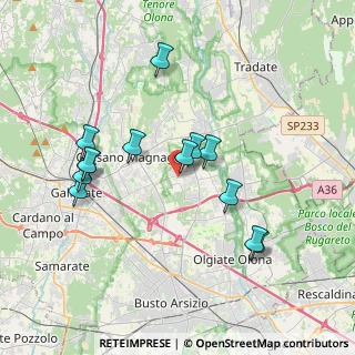 Mappa Via S. Francesco D'Assisi, 21054 Fagnano Olona VA, Italia (3.60846)