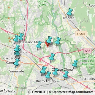 Mappa Via S. Francesco D'Assisi, 21054 Fagnano Olona VA, Italia (4.66278)