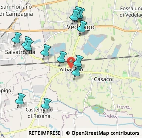 Mappa Piazza 24 Maggio, 31050 Vedelago TV, Italia (2.09071)