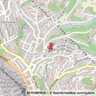 Mappa Piazza tra i Rivi, 8, 34135 Trieste, Trieste (Friuli-Venezia Giulia)