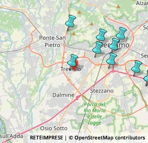 Mappa Viale Papa Giovanni XXIII, 24048 Treviolo BG, Italia (5.00273)