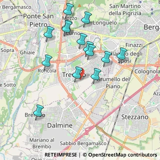 Mappa Viale Papa Giovanni XXIII, 24048 Treviolo BG, Italia (1.98286)