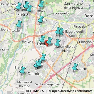 Mappa Viale Papa Giovanni XXIII, 24048 Treviolo BG, Italia (2.40556)