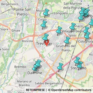 Mappa Viale Papa Giovanni XXIII, 24048 Treviolo BG, Italia (2.9765)