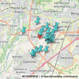 Mappa Viale Papa Giovanni XXIII, 24048 Treviolo BG, Italia (1.319)