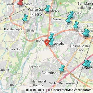 Mappa Via delle Industrie, 24048 Treviolo BG, Italia (2.93769)