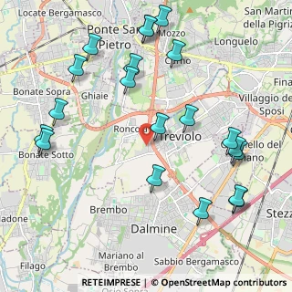 Mappa Via delle Industrie, 24048 Treviolo BG, Italia (2.4805)