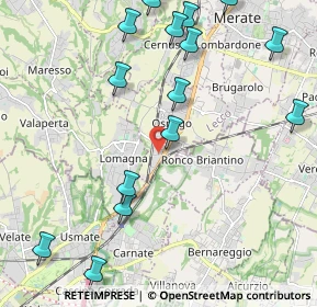 Mappa Via dell'Artigianato, 23875 Osnago LC, Italia (2.9385)