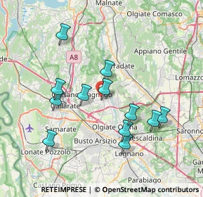 Mappa Via Mauro Venegoni, 21054 Fagnano Olona VA, Italia (7.02833)