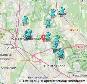 Mappa Via Mauro Venegoni, 21054 Fagnano Olona VA, Italia (3.23071)