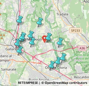 Mappa Via Mauro Venegoni, 21054 Fagnano Olona VA, Italia (3.77923)