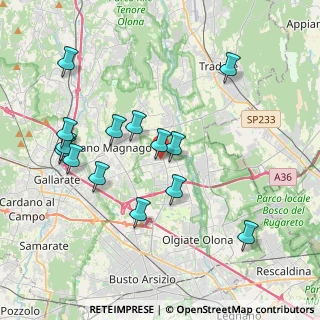 Mappa Via Mauro Venegoni, 21054 Fagnano Olona VA, Italia (3.95571)