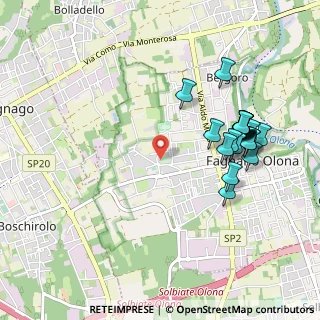 Mappa Via Beato Angelico, 21054 Fagnano Olona VA, Italia (1.027)