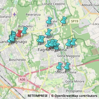 Mappa Piazza Alfredo di Dio, 21054 Fagnano Olona VA, Italia (1.934)