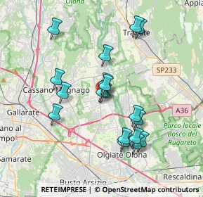 Mappa Piazza Alfredo di Dio, 21054 Fagnano Olona VA, Italia (3.36944)
