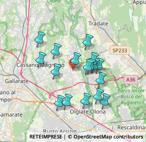 Mappa Piazza Garibaldi, 21054 Fagnano Olona VA, Italia (2.97588)