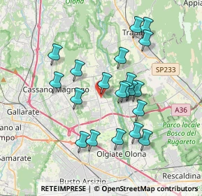 Mappa Piazza Alfredo di Dio, 21054 Fagnano Olona VA, Italia (3.2945)