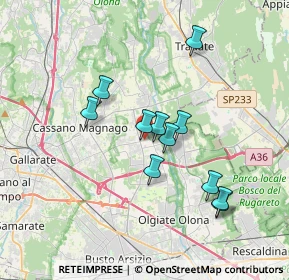Mappa Piazza Alfredo di Dio, 21054 Fagnano Olona VA, Italia (3.05182)
