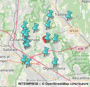 Mappa Piazza Alfredo di Dio, 21054 Fagnano Olona VA, Italia (3.49563)