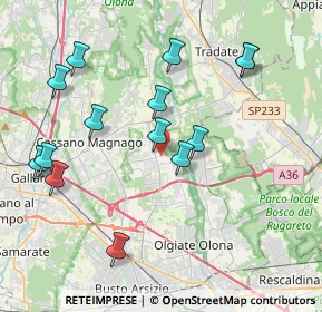 Mappa Piazza Alfredo di Dio, 21054 Fagnano Olona VA, Italia (4.14429)