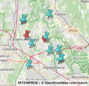 Mappa Piazza Alfredo di Dio, 21054 Fagnano Olona VA, Italia (3.64818)