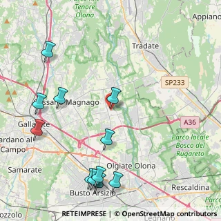 Mappa Piazza Garibaldi, 21054 Fagnano Olona VA, Italia (5.25273)