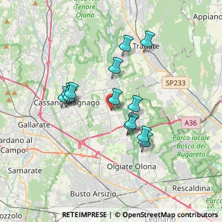 Mappa Piazza Alfredo di Dio, 21054 Fagnano Olona VA, Italia (3.07769)