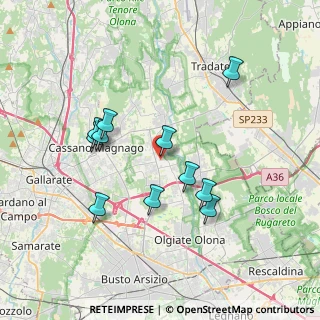 Mappa Piazza Alfredo di Dio, 21054 Fagnano Olona VA, Italia (3.39)