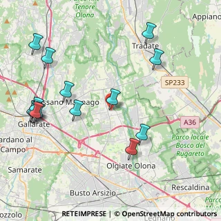 Mappa Piazza Alfredo di Dio, 21054 Fagnano Olona VA, Italia (4.90214)