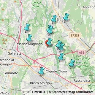 Mappa Piazza Garibaldi, 21054 Fagnano Olona VA, Italia (3.42583)