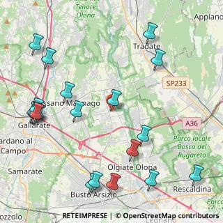 Mappa Piazza Garibaldi, 21054 Fagnano Olona VA, Italia (5.44316)