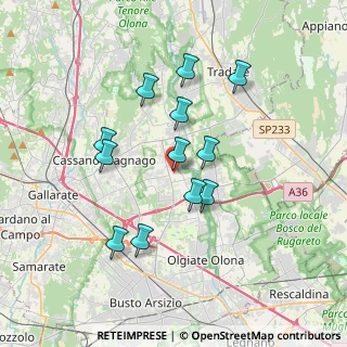 Mappa Piazza Alfredo di Dio, 21054 Fagnano Olona VA, Italia (3.15417)