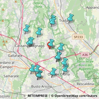 Mappa Piazza Garibaldi, 21054 Fagnano Olona VA, Italia (3.95444)