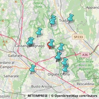 Mappa Piazza Alfredo di Dio, 21054 Fagnano Olona VA, Italia (3.45846)