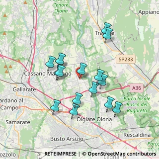 Mappa Piazza Alfredo di Dio, 21054 Fagnano Olona VA, Italia (3.28875)