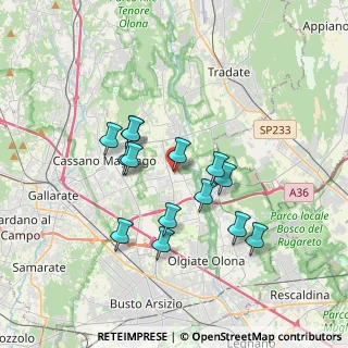 Mappa Piazza Garibaldi, 21054 Fagnano Olona VA, Italia (3.05643)