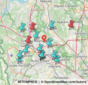 Mappa Piazza Alfredo di Dio, 21054 Fagnano Olona VA, Italia (6.9575)