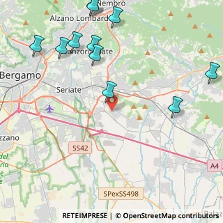 Mappa 24060 Brusaporto BG, Italia (5.51909)