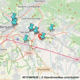 Mappa 24060 Brusaporto BG, Italia (3.87545)
