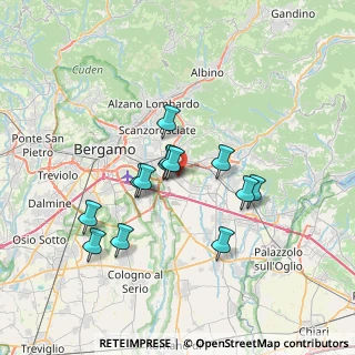 Mappa 24060 Brusaporto BG, Italia (5.83769)