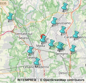 Mappa Via Como, 20821 Meda MB, Italia (4.07333)