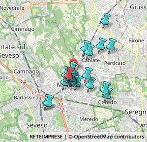 Mappa Via Como, 20821 Meda MB, Italia (1.3795)