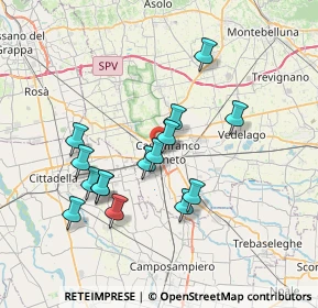 Mappa Via Altopiano, 31033 Castelfranco Veneto TV, Italia (6.53)