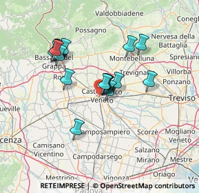 Mappa Via Altopiano, 31033 Castelfranco Veneto TV, Italia (12.1395)