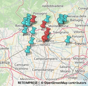 Mappa Via Altopiano, 31033 Castelfranco Veneto TV, Italia (13.032)