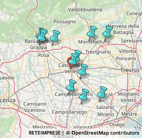 Mappa Via Altopiano, 31033 Castelfranco Veneto TV, Italia (12.7625)