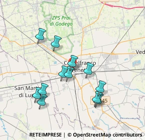 Mappa Via Altopiano, 31033 Castelfranco Veneto TV, Italia (3.46167)