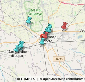 Mappa Via Altopiano, 31033 Castelfranco Veneto TV, Italia (2.87417)