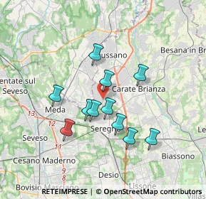 Mappa GIUSSANO IV Novembre, 20833 Giussano MB, Italia (2.90545)