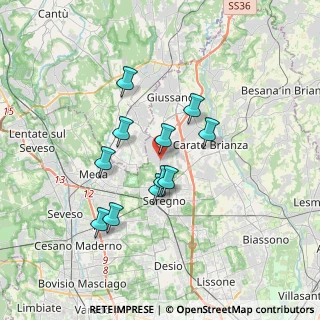 Mappa GIUSSANO IV Novembre, 20833 Giussano MB, Italia (2.84727)